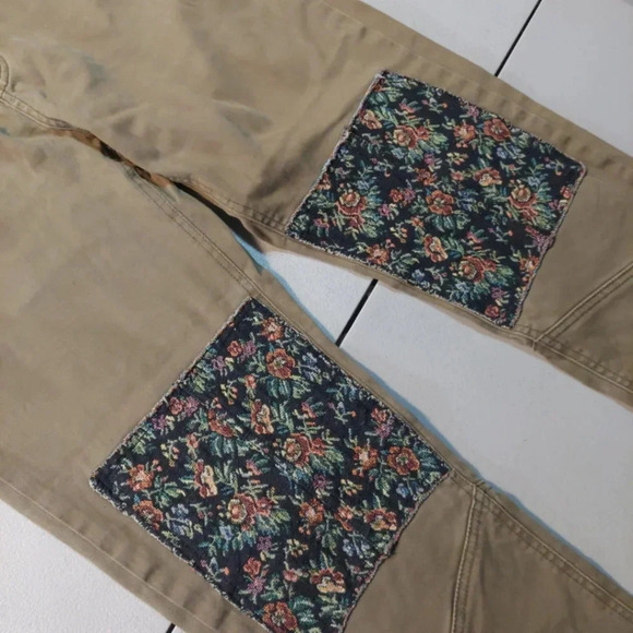 Free People olive green and Black Cropped Pants - Picture 4 of 9